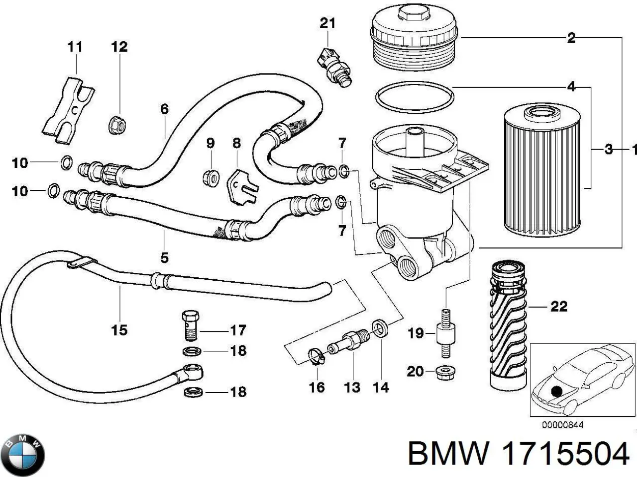 Comprar 1715504 BMW Sensor de presión de aceite