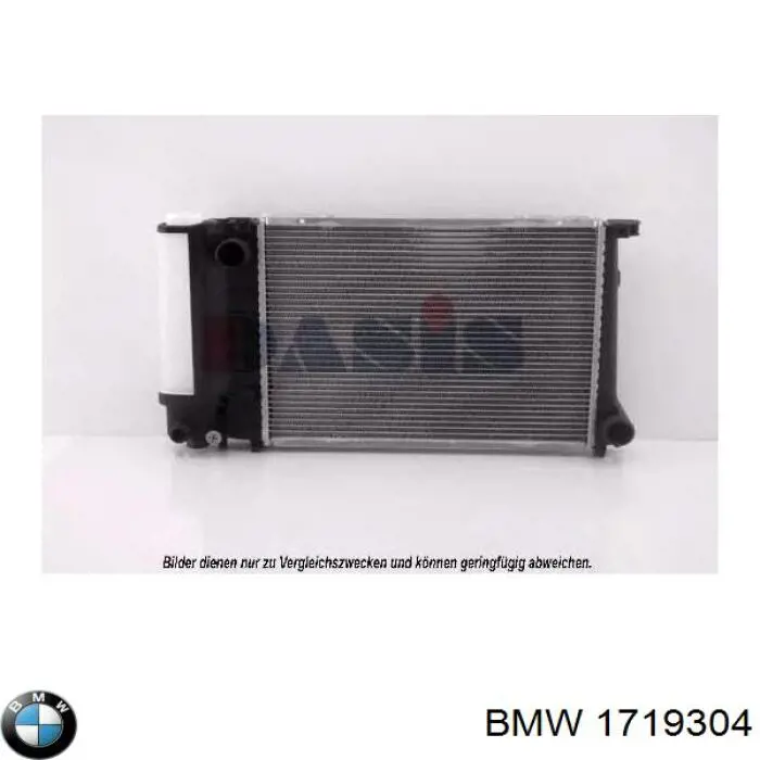  1719304 BMW radiador