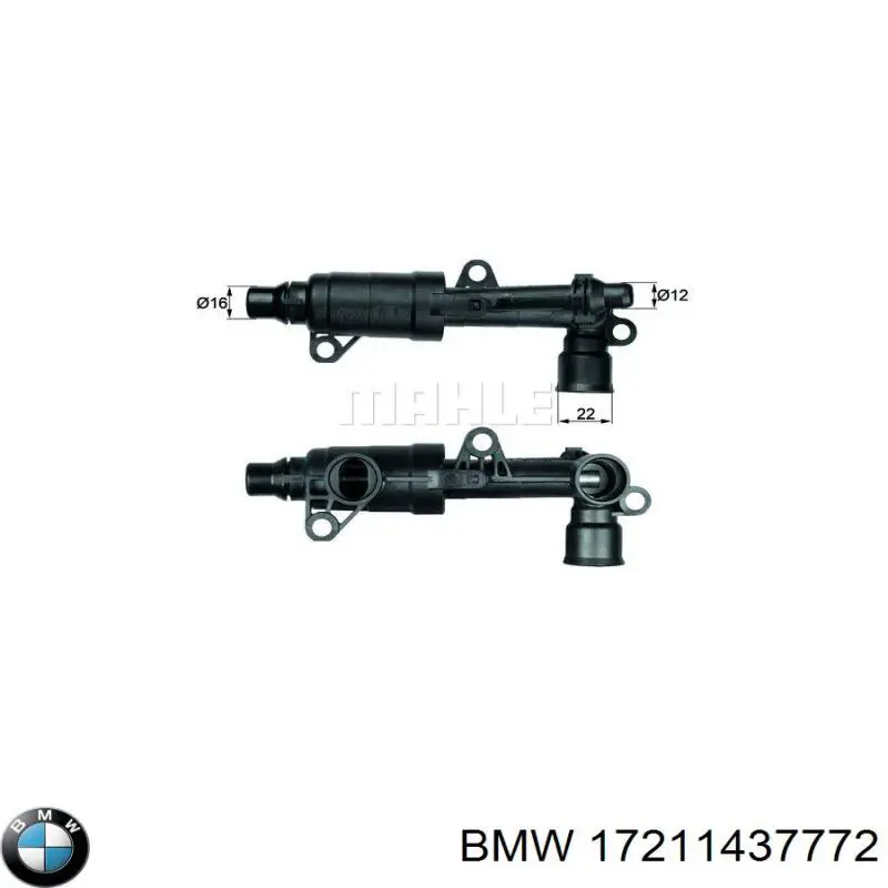 Comprar 17211437772 BMW Termostato de aceite de transmisión automática