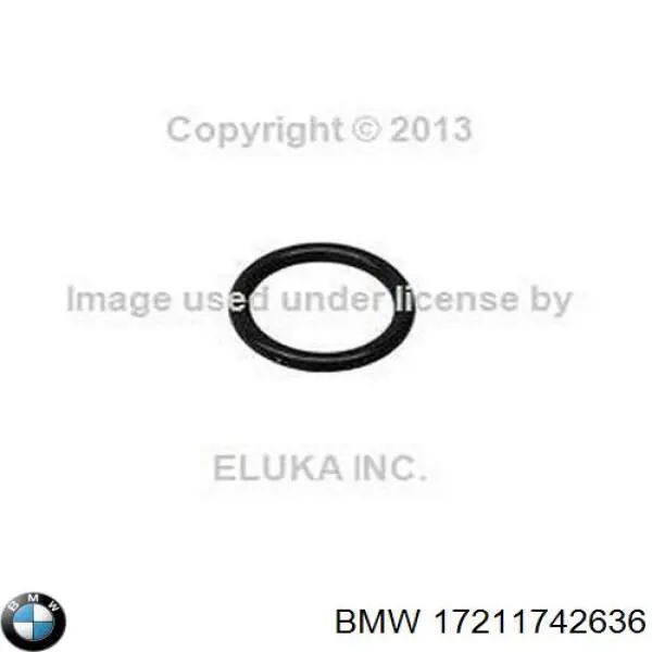 17211742636 BMW anillo obturador, tubo de refrigeración, transmisión automática