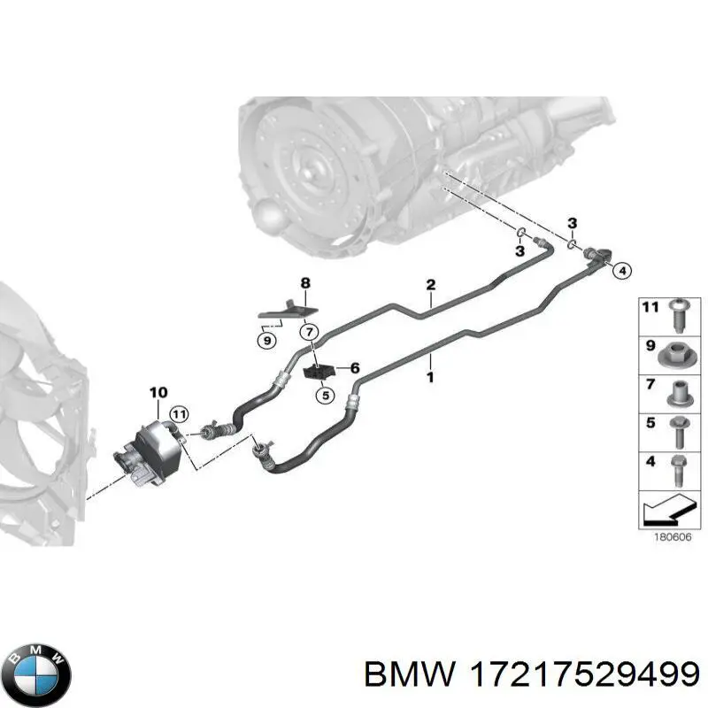 Radiador de refrigeración de la transmisión BMW 17217529499 precio, desde 54,69 EUR