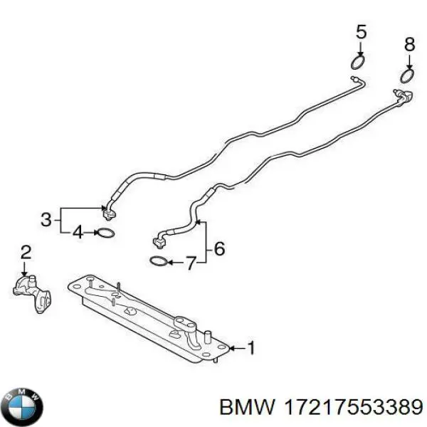 Radiador de refrigeración de la transmisión BMW 17217553389 precio, desde 108,50 EUR