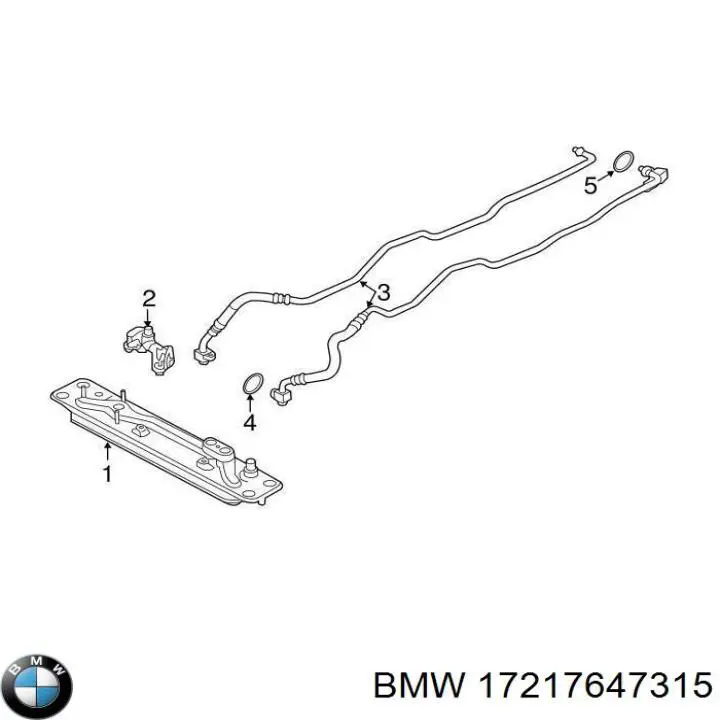 Radiador de refrigeración de la transmisión BMW 17217647315 precio, desde 152,78 EUR