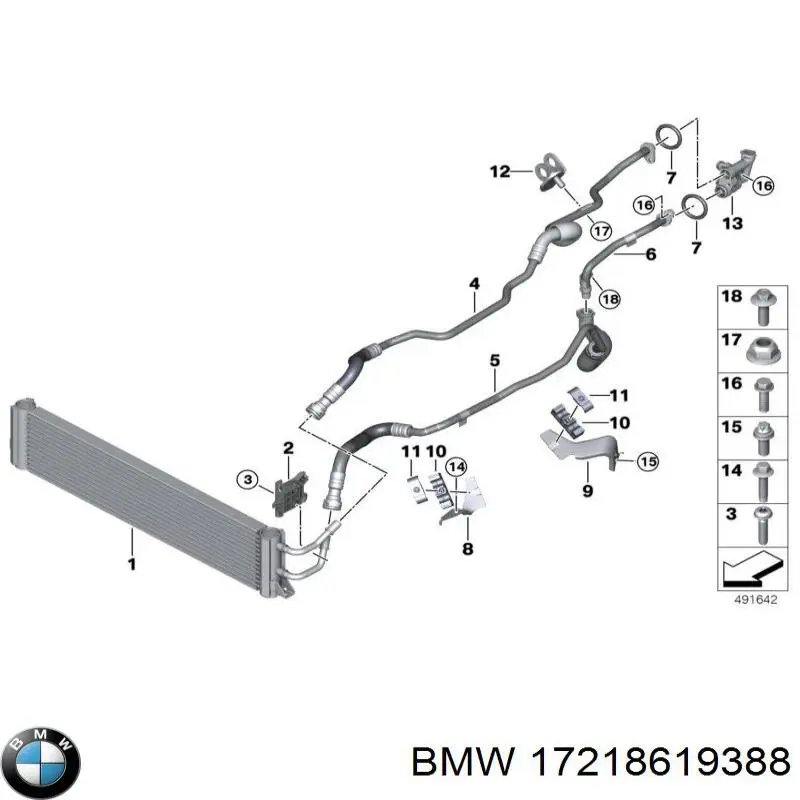 Radiador de refrigeración de la transmisión BMW 17218619388 precio, desde 173,06 EUR