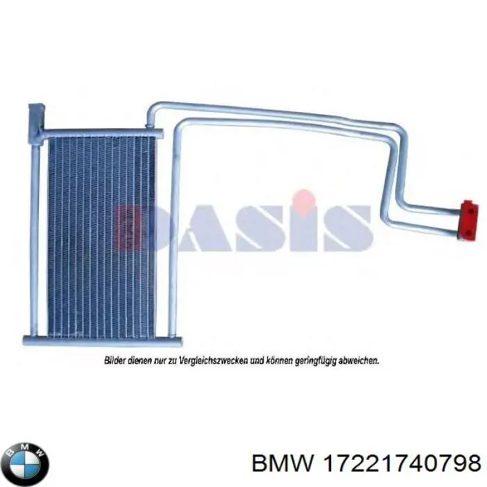 17221740798 BMW Radiador de refrigeración de la transmisión