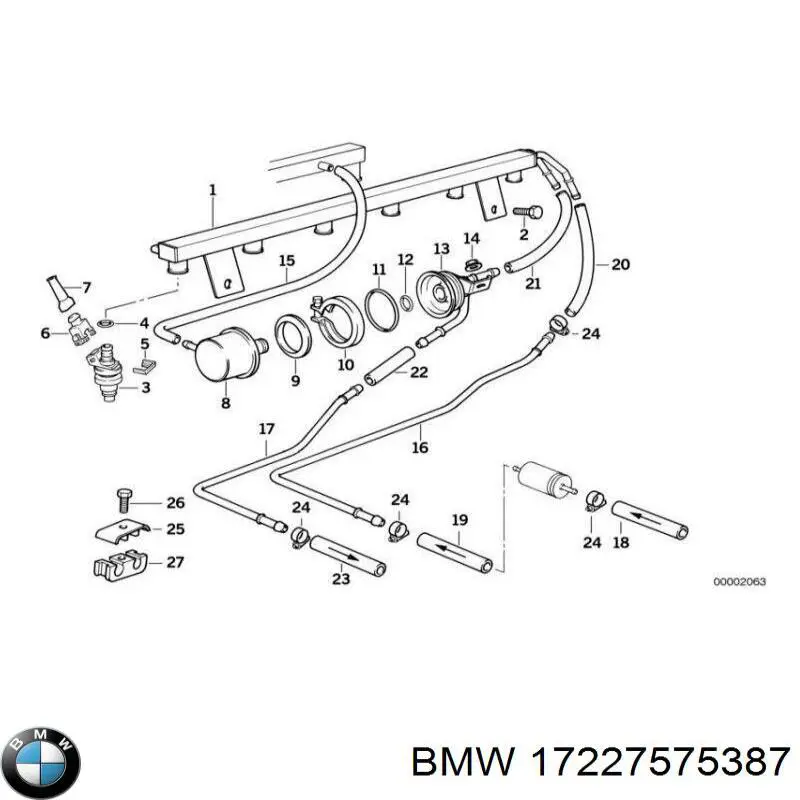 Manguera inferior del radiador BMW 17227575387 precio, desde 11,94 EUR