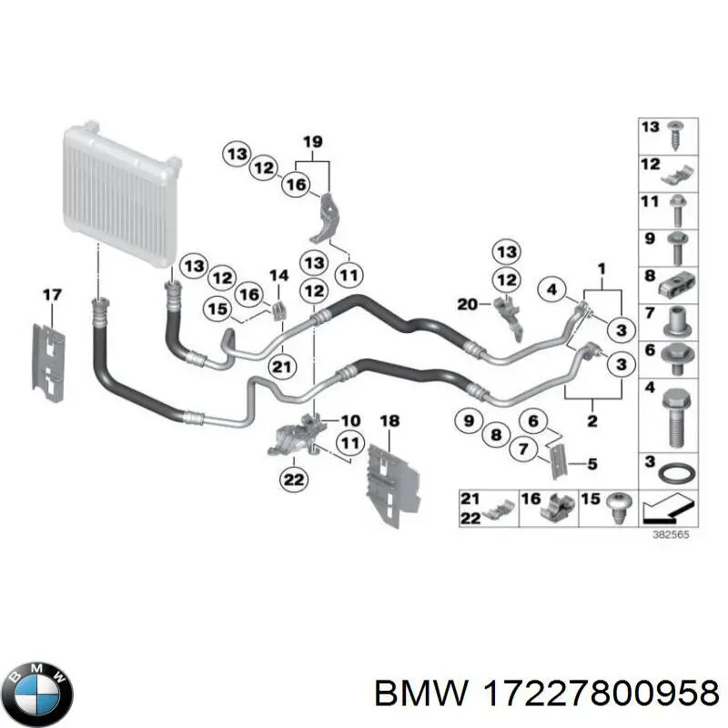 Comprar 17227800958 BMW Junta de tapa del tubo de llenado de aceite