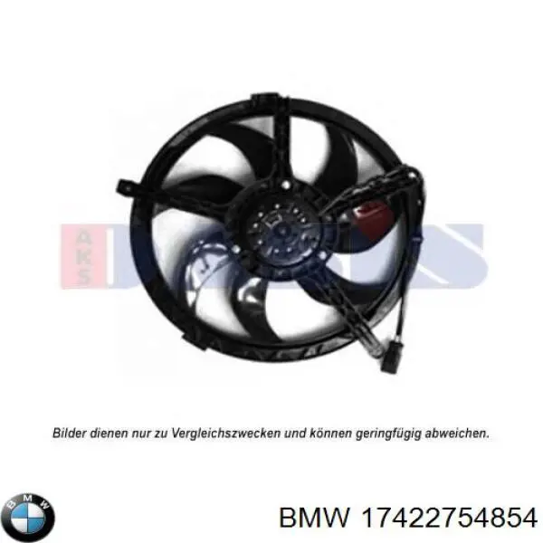 17422754854 BMW Ventilador de refrigeración del motor