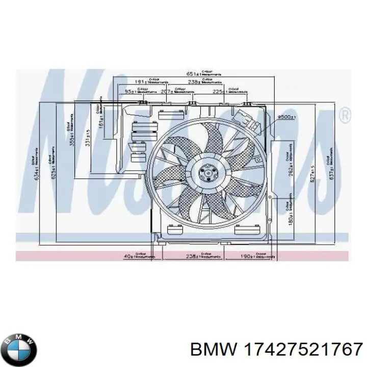 Comprar 17427521767 BMW Ventilador de radiador