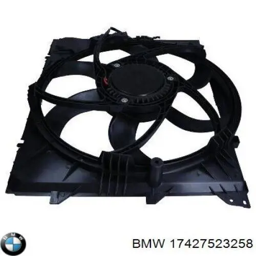 17427523258 BMW difusor de radiador, ventilador de refrigeración, condensador del aire acondicionado, completo con motor y rodete