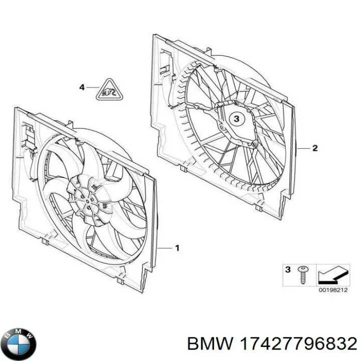 Comprar 17427796832 BMW Ventilador de radiador