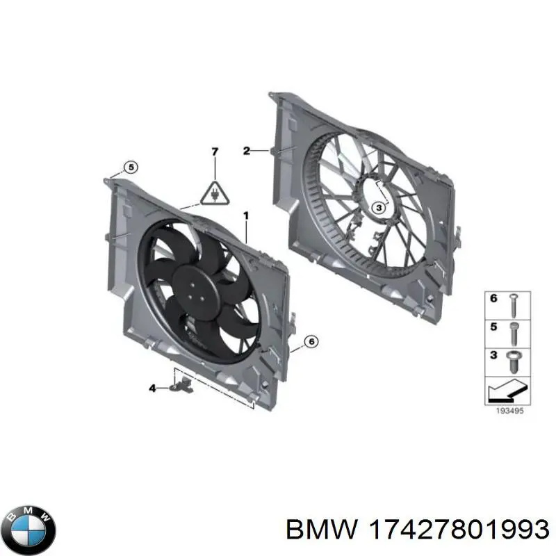 Comprar 17427801993 BMW Ventilador de radiador
