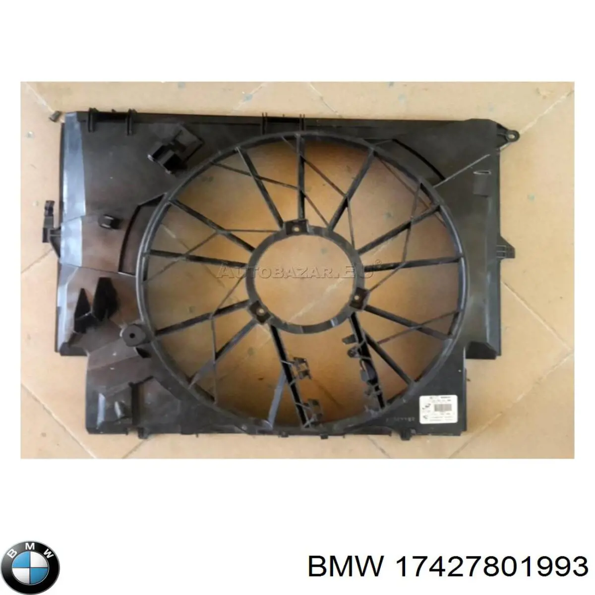 17427801993 BMW Ventilador de refrigeración del motor