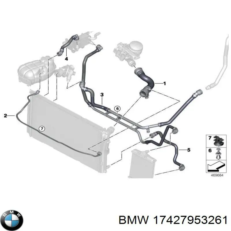 Radiador de agua BMW 17427953261 precio, desde 199,17 EUR