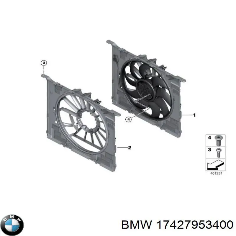 Comprar 17427953400 BMW Ventilador de radiador