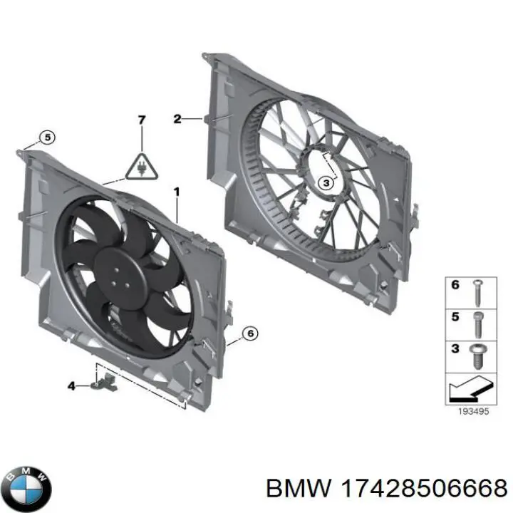 Comprar 17428506668 BMW Ventilador de radiador