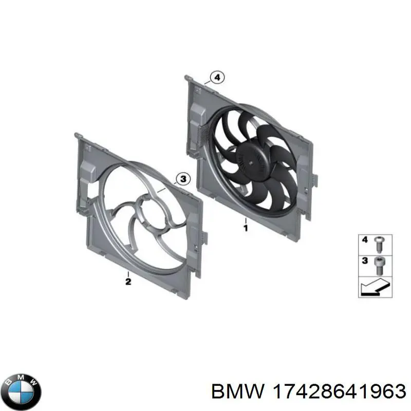 Comprar 17428641963 BMW Ventilador de radiador
