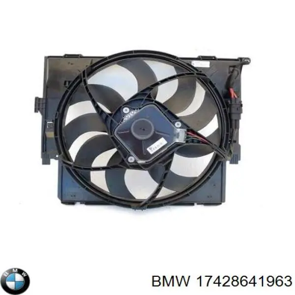 17428641963 BMW difusor de radiador, ventilador de refrigeración, condensador del aire acondicionado, completo con motor y rodete