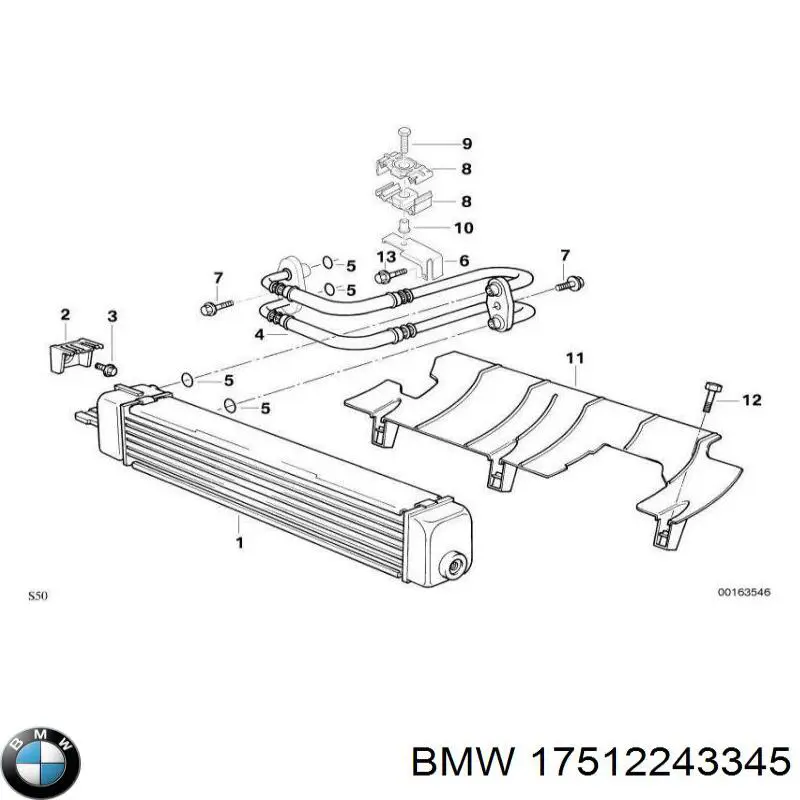 Radiador de aire de admisión BMW 17512243345 precio, desde 60,98 EUR