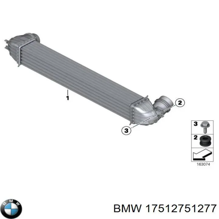 17512751277 BMW intercooler