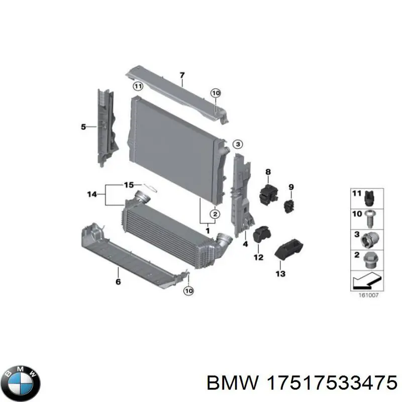 Comprar 17517533475 BMW Turbo intercooler