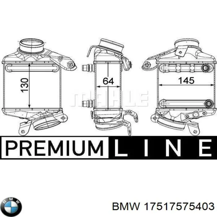 Radiador de aire de admisión BMW 17517575403 precio, desde 159,72 EUR