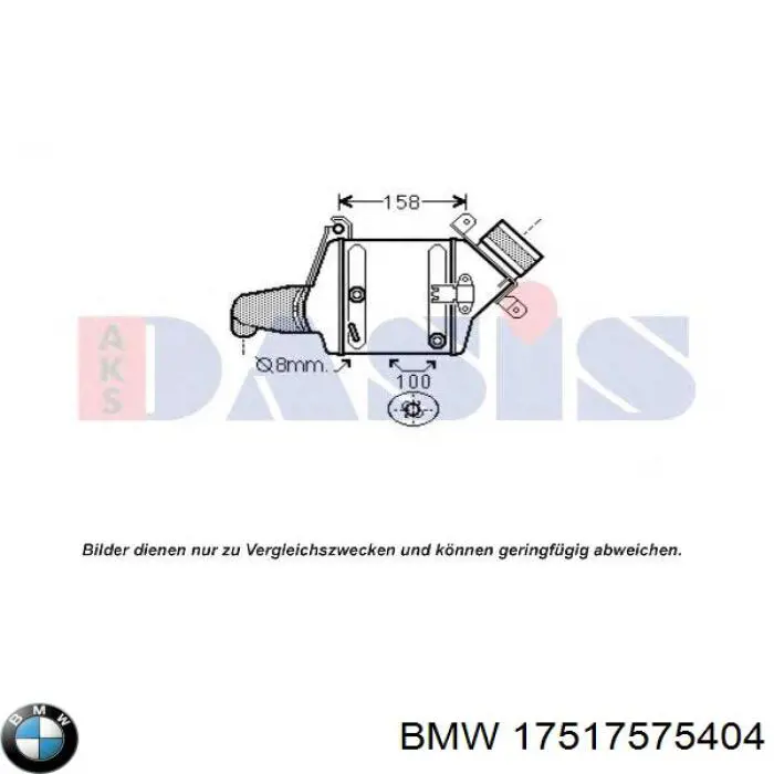 Radiador de aire de admisión BMW 17517575404 precio, desde 315,08 EUR