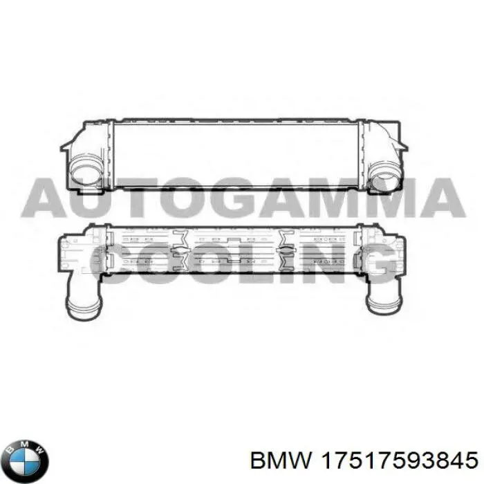 Radiador de aire de admisión BMW 17517593845 precio, desde 189,70 EUR