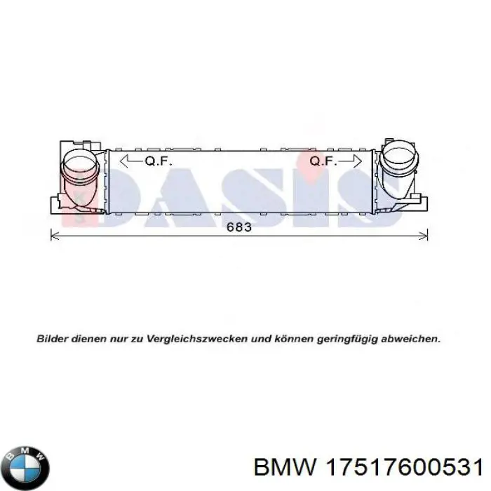 Comprar 17517600531 BMW Turbo intercooler