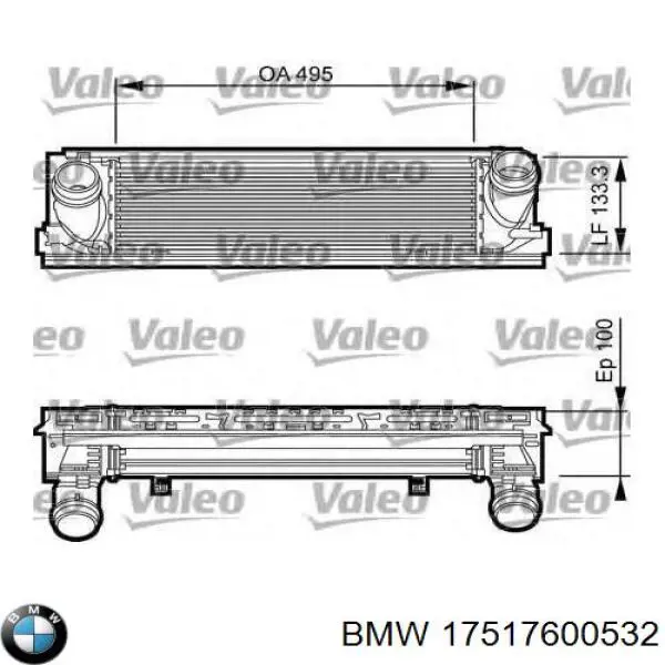 Enfriador de aire de admisión BMW 17517600532