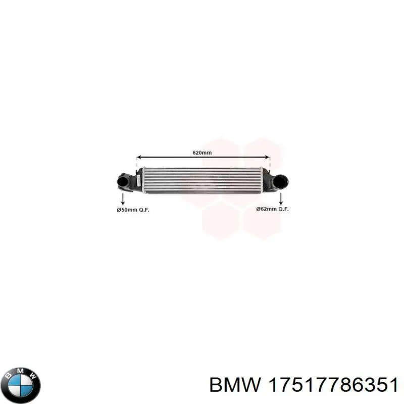 Comprar 17517786351 BMW Turbo intercooler