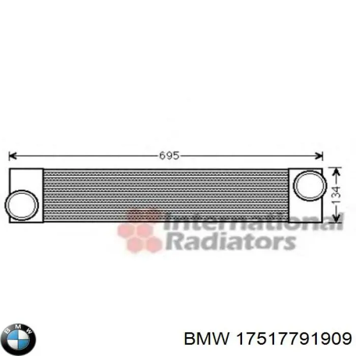 17517791909 BMW intercooler