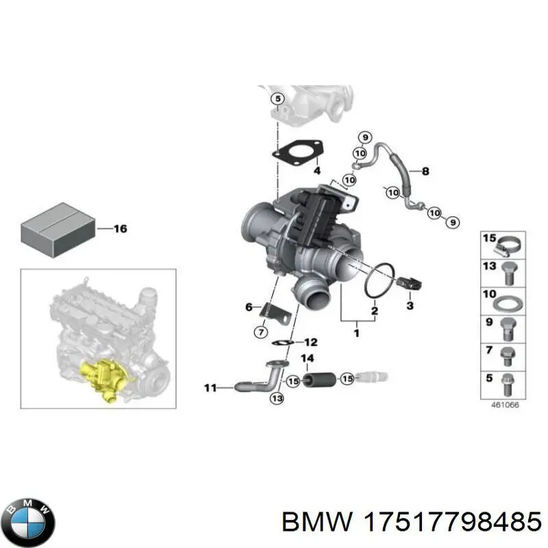 Comprar 17517798485 BMW Abrazadera de tubo del intercooler