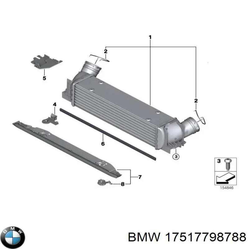 Intercooler 17517798788 BMW