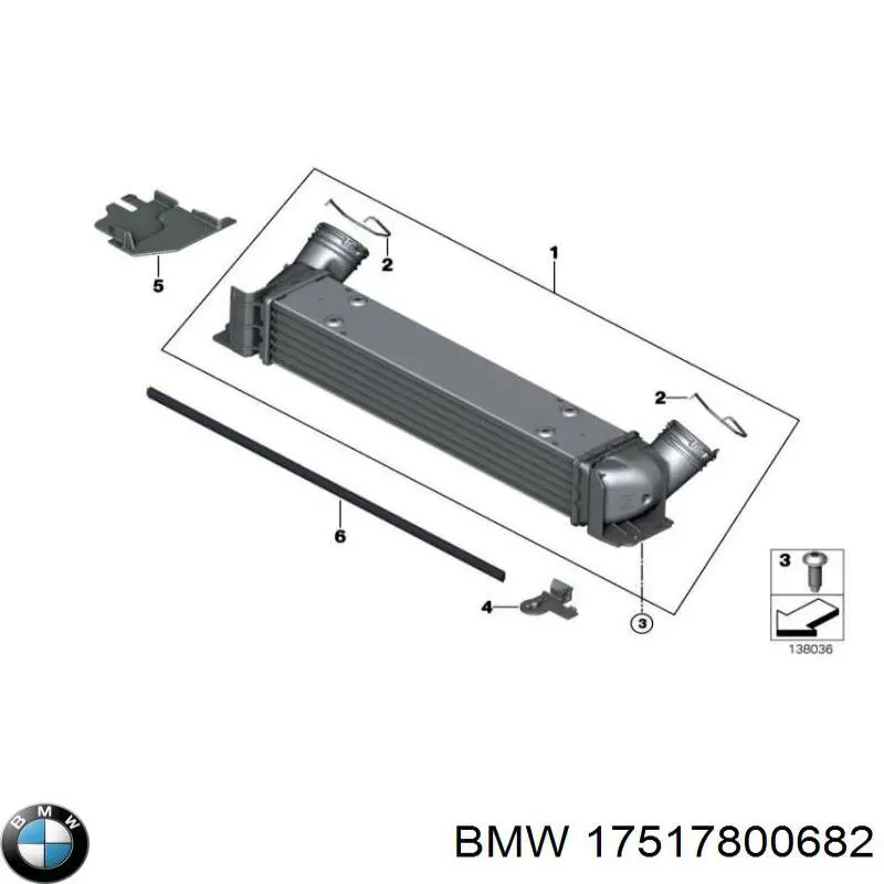Intercooler 17517800682 BMW