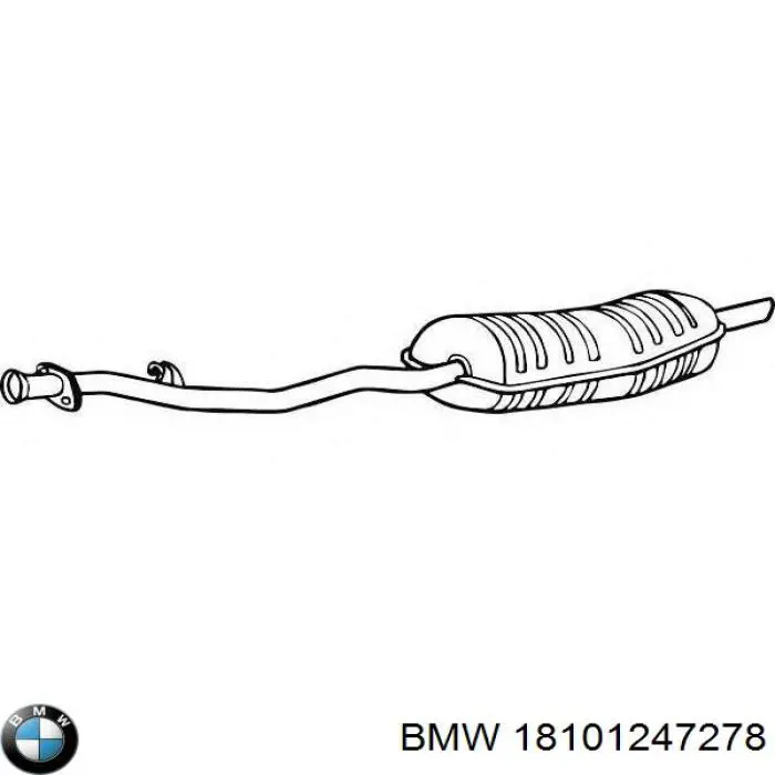 Silencioso trasero para BMW 3 (E36)