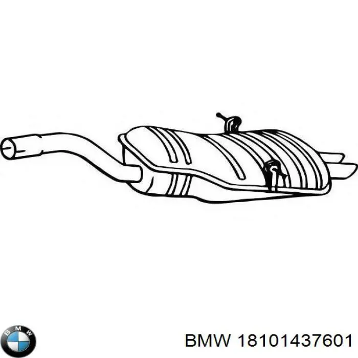 Comprar 18101437602 BMW Silenciador trasero