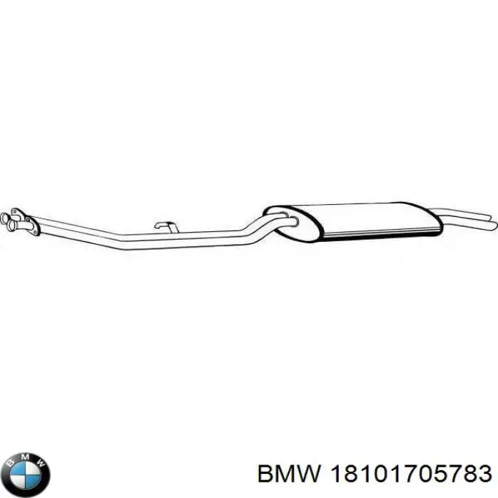 18101705783 BMW silenciador posterior