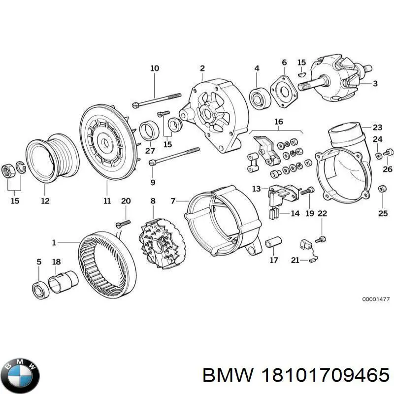 Tubo de admisión del silenciador de escape delantero BMW 18101709465 precio, desde 631,56 EUR