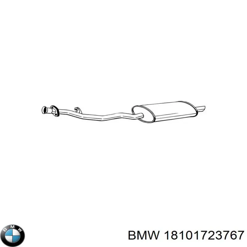 18101723767 BMW silenciador posterior