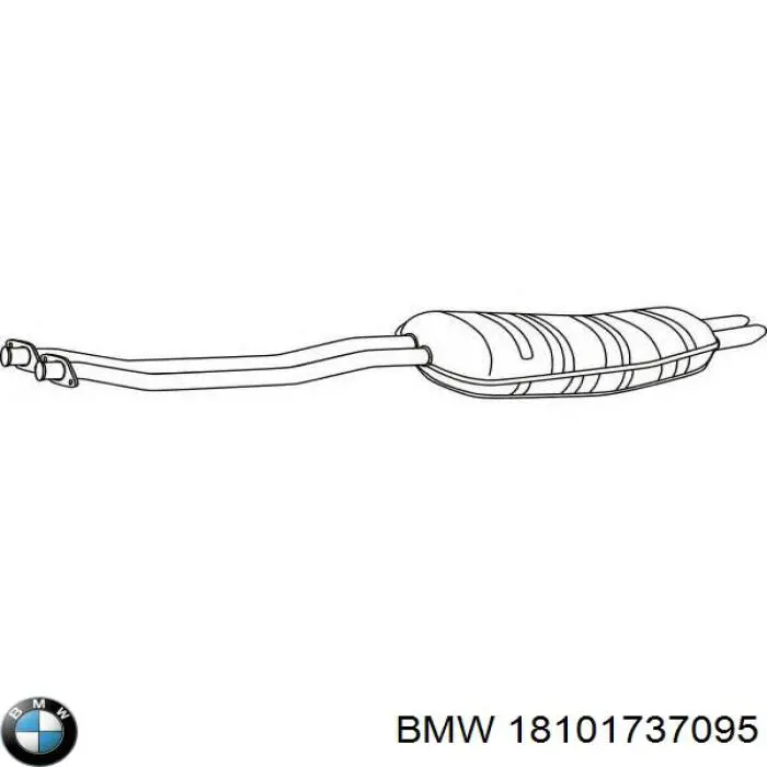 Comprar 18101737095 BMW Silenciador trasero