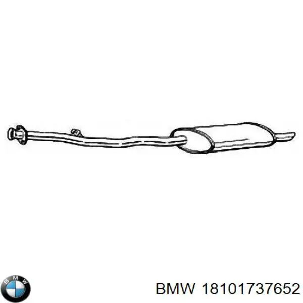 Comprar 18101737652 BMW Silenciador trasero