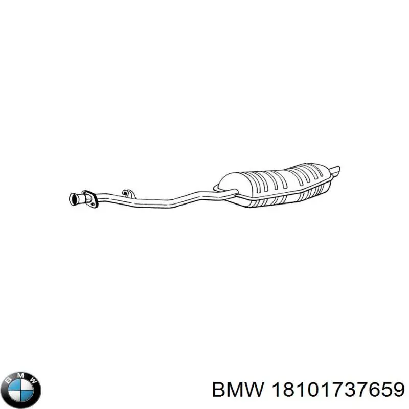 Comprar 12034 Asmet Silenciador trasero
