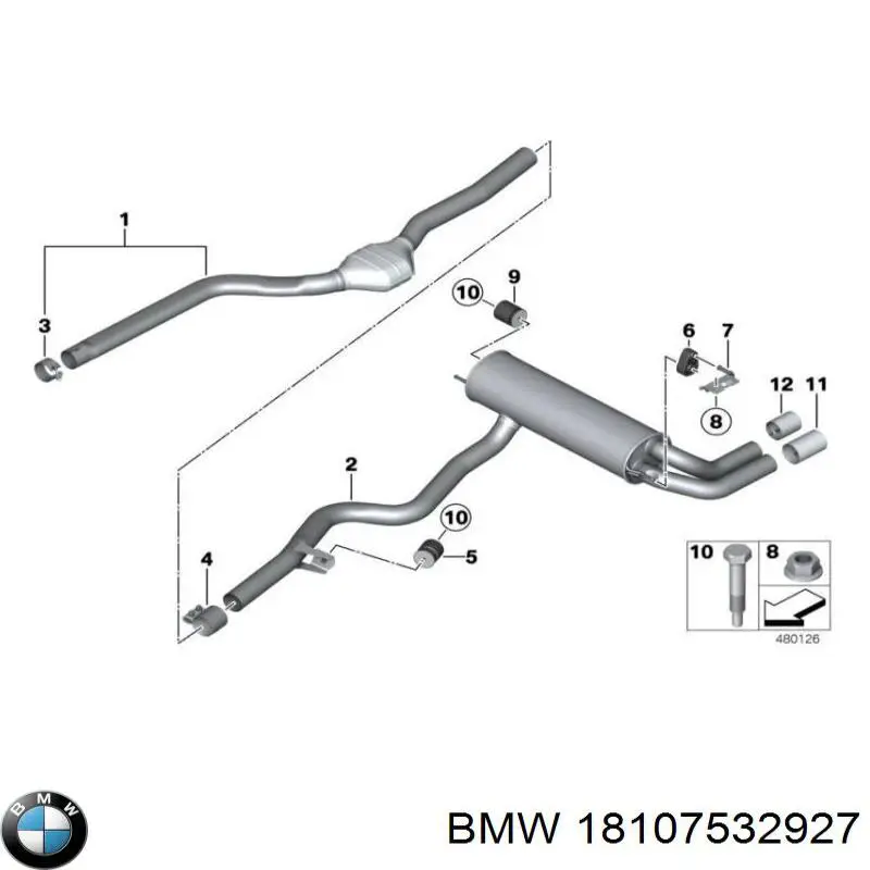 Anillo de la tubería de admisión del silenciador BMW 18107532927 precio, desde 2,07 EUR