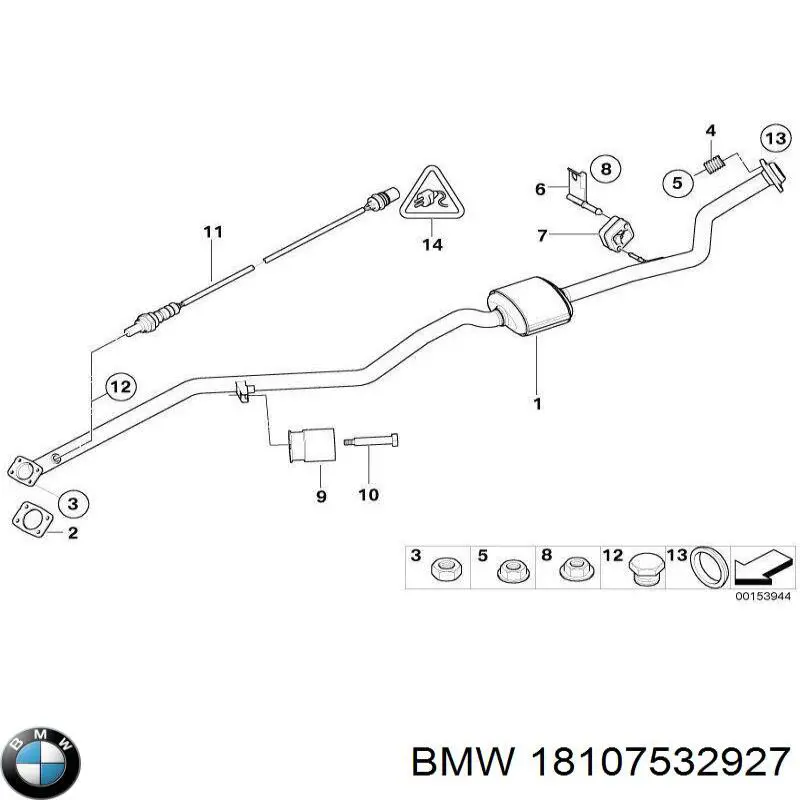 Comprar 18107532927 BMW Anillo de la tubería de admisión del silenciador