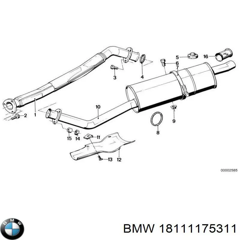 Junta de tubo de escape BMW 18111175311 precio, desde 2,72 EUR