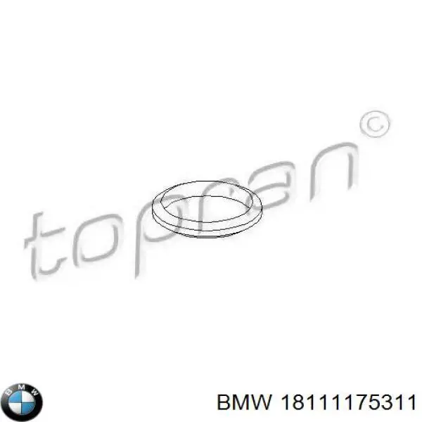 18111175311 BMW junta, tubo de escape silenciador