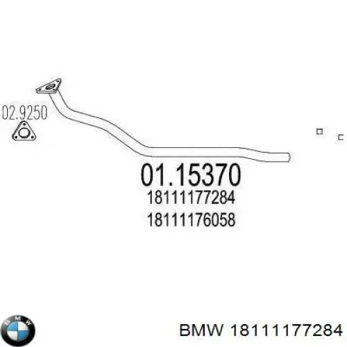 18111177284 BMW silenciador delantero