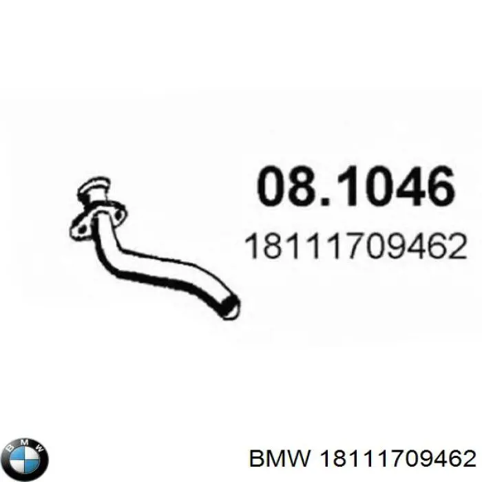 18111709462 BMW Tubo de escape delantero