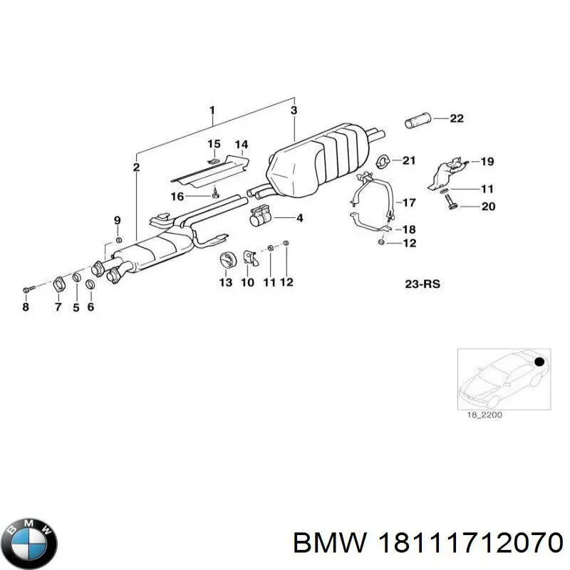 Silenciador trasero BMW 7 sedán (E32) (1986 - 1994) precio, desde 25,99 EUR